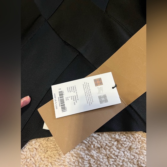 Ladies Black Anatori Long-sleeve Panelled Knit Gown, Size small - Picture 8 of 15